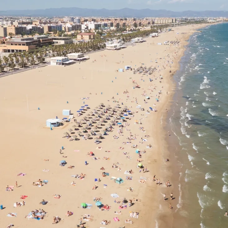 Playa del cabañal Valencia